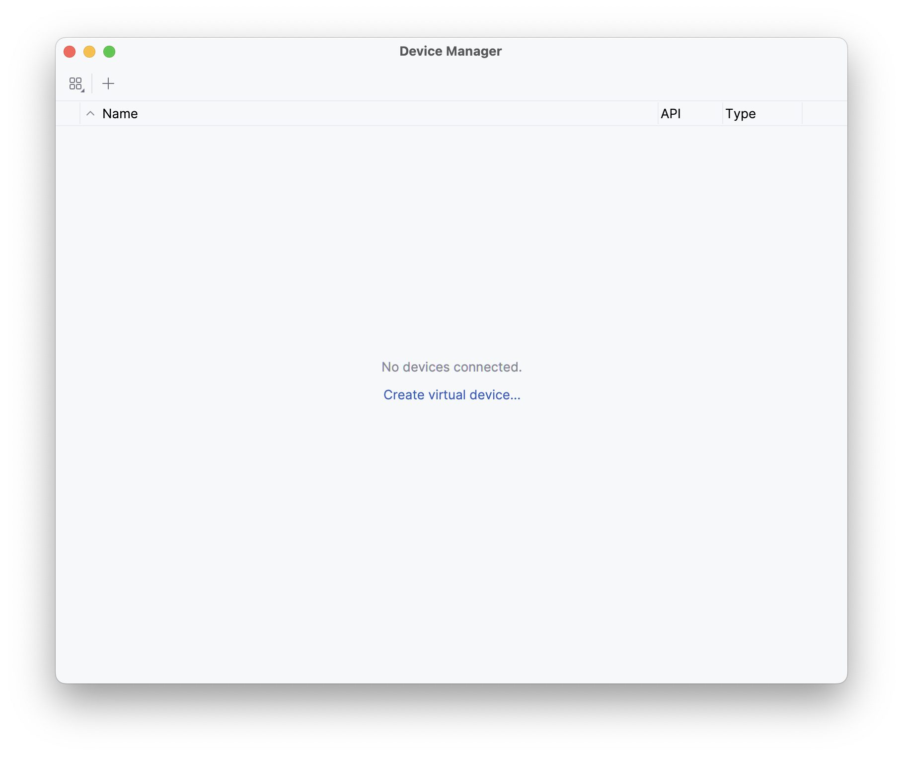 Android Emulator Setup 2: Device Manager