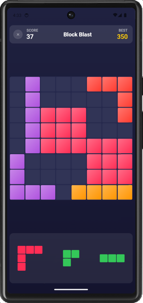 Screenshot of Block Blast on Android